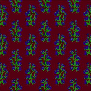 cotton flower blue